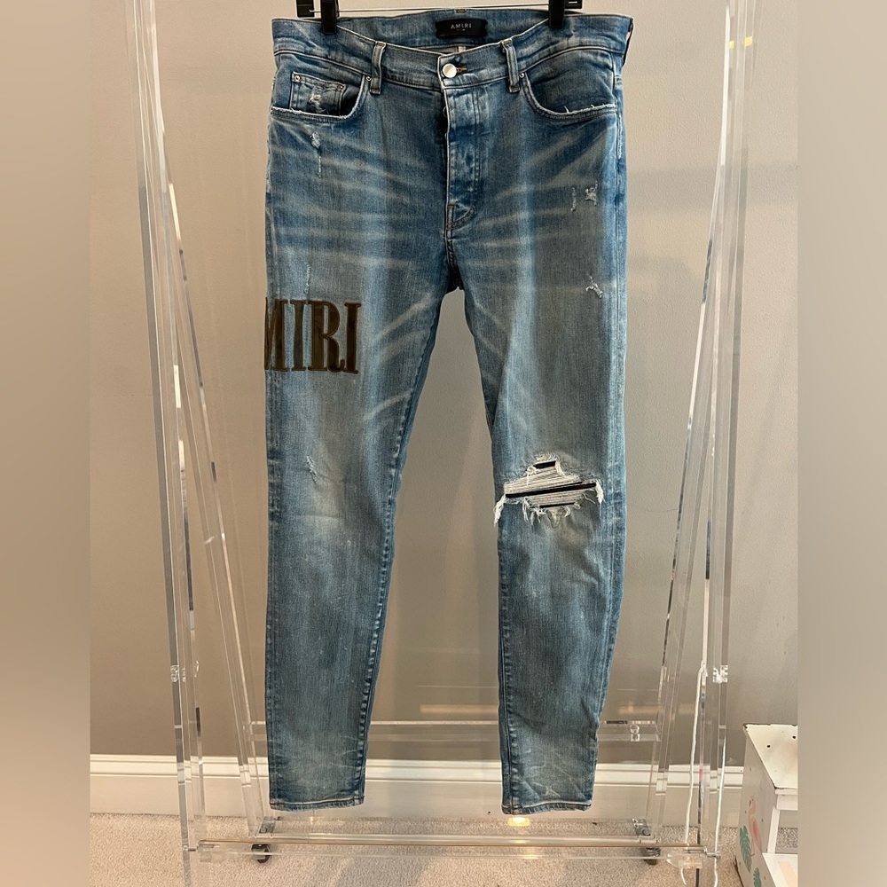 AMIRI Logo Embroidered Jean